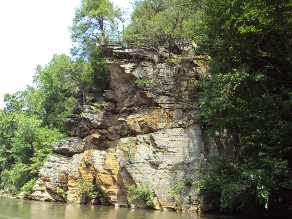 Photo of cliffs over the Dan River