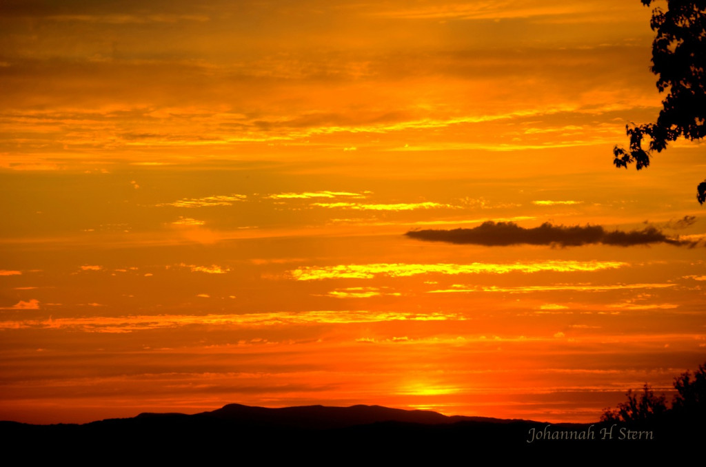 Sunset over NC Mountains photo