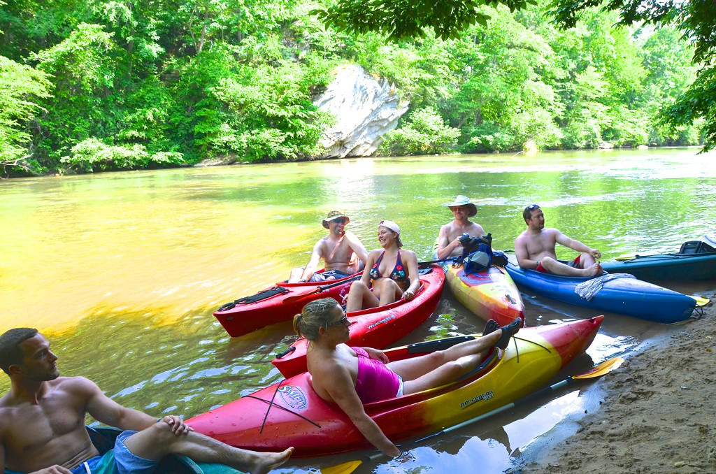 River canoeing at Dan River