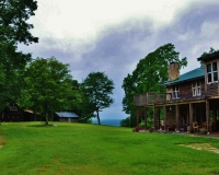 Back yard of Singletree Inn by Hanging Rock NC