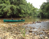 Canoe on the Dan River photo