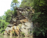 Photo of cliffs over the Dan River