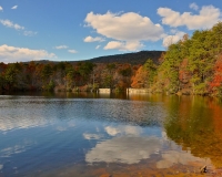 Beautiful lake by Singletree close to Hanging Rock State Park