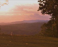 West view from Singletree Lodge by Hanging Rock